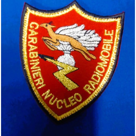 DISTINTIVO CARABINIERI RADIOMOBILE RICAMATO OMERALE CON VELCRO
