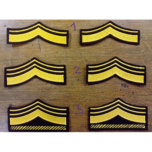 GRADI GALA ESERCITO ITALIANO RUOLO "SERGENTI" RICAMO