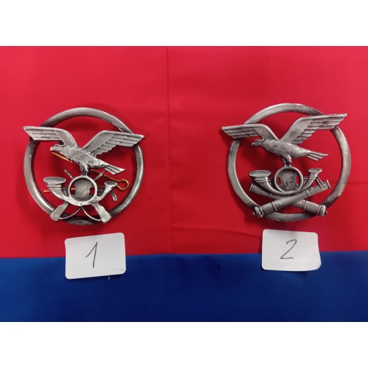 FREGIO BASCO ARGENTO ALPINI E ARTIGLIERIA ALPINA METALLO