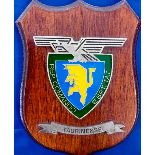 MINI - CREST SU LEGNO  REP COMANDO E SPT. TAT. TAURINENSE 