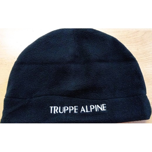 ZUCCOTTO O CUFFIA PILE NERO "TRUPPE ALPINE"