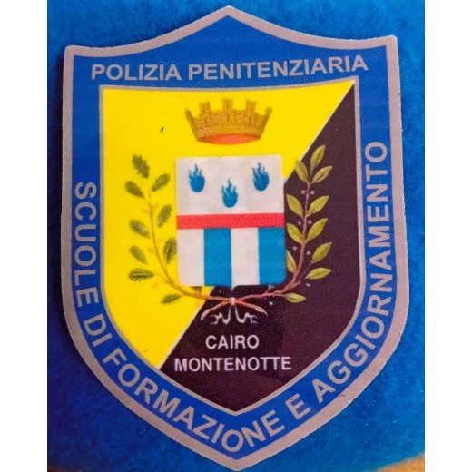 SCUDETTO OMERALE PLASTICA SCUOLA ALLIEVI POLIZIA PENITENZIARIA CAIRO MONTENOTTE 